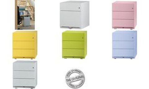 Caisson de Bureau 6 Tiroirs "School" Rose & Blanc Paris Prix Achat/Vente