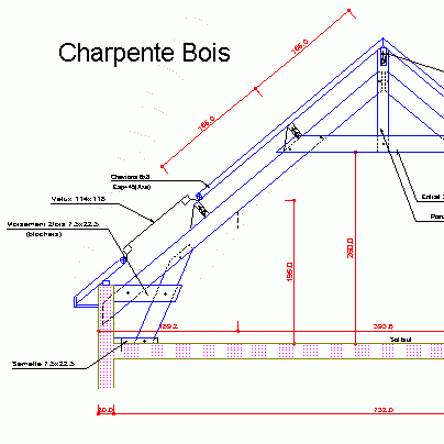 charpente traditionnelle calcul sections
