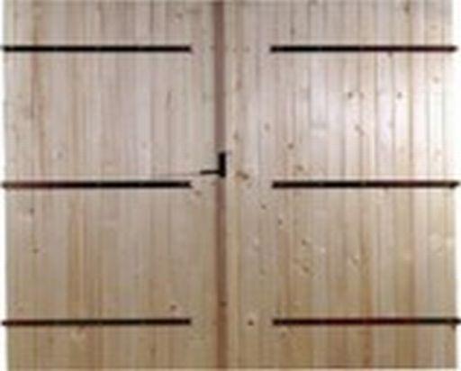 Double porte battante en bois sans vitrage Ameublement Haute
