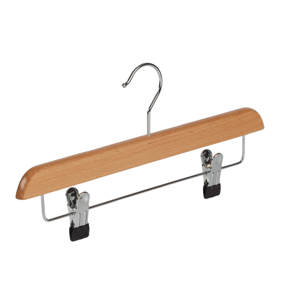 Cintre Juve Avec Pince - Revêtement PVC/métal Chromé - Bleu Foncé - 30x15cm
