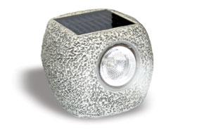 lampe solaire imitation pierre