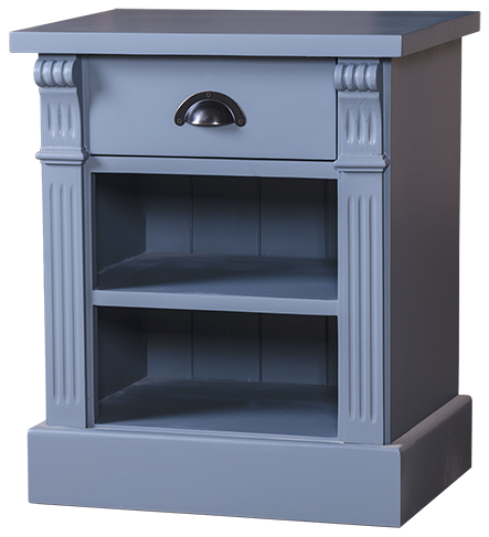 Gallery Of Chevet Blanc 1 Tiroir 1 Niche Achat Vente Chevet