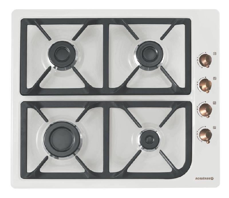 Rosieres table cuisson gaz rtt640sbavf (rtt 640 sbavf) blanc antique