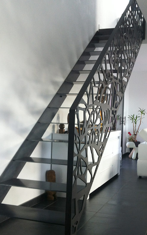 escalier droit 9 marches