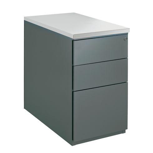 caisson de bureau gris