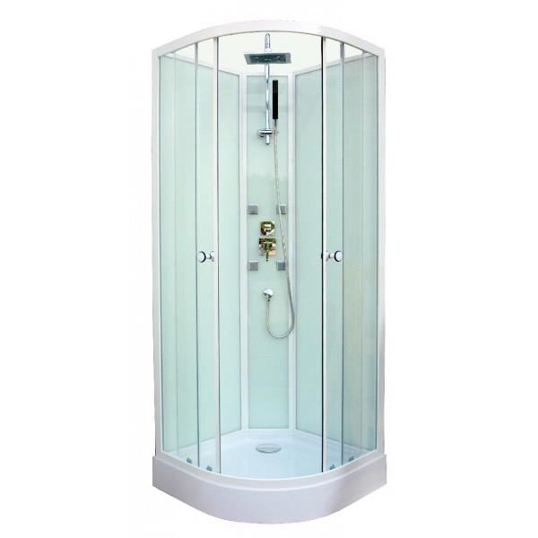 Cabine de douche integrale athena - quart de cercle - 80x80 cm Cabine de douche integrale athena - quart de cercle - 80x80 cm