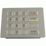 PAVE NUMERIQUE PINPAD ANTI-VANDALE DE 16 TOUCHES B120PP