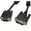 CÂBLE VGA 15PIN MÂLE VERS DVI 24+5PIN MÂLE - 1.5M