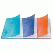 ELBA GRAPHYK 5 PROTÈGE-DOCUMENT POLYPRO A4 60 VUES ? DÉCORS : TURQUOISE, ORANGE, BLEU