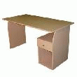 BUREAU DE RANGEMENT - MULTIMÉDIA - 1 PORTE - 1 NICHE - ORACLE NOIR - 134 X 74 X 67 CM
