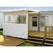 TERRASSE MOBIL HOME 1/2 COUVERTE 4,50 X 2,50