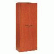 ARMOIRE BUREAU COLORIS MERISIER 2 PORTES 4 TABLETTES