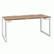 GAUTIER TABLE D'APPOINT NOYER, 2 PASSE-CÂBLES SUR PLAN BOIS, SUNDAY 120X73X60CM
