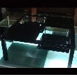 PRIX ANNIVERSAIRE !! TABLE BASSE CARRÉ NOIRE 100X100