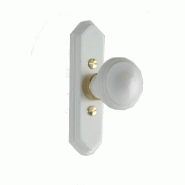 BOUTON DE CRÉMONE - BOIS LAQUÉ BLANC, REF:#40384 BOUTON DE CRÉMONE - BOIS LAQUÉ BLANC, REF:#40384