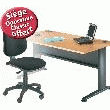 BUREAU SESAM FINITION HÊTRE, SIÈGE OPÉRATIVE CLASSIC OFFERT