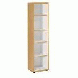 COLONNE ÉTAGÈRE - GAMME @HOME - L.46 X P.36 X H.185 CM - FINITION HÊTRE
