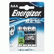 PILE AAA - LR3 LITHIUM ENERGIZER ULTIMATE - BLISTER DE 4 PILES  - ENERGIZER