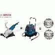 RAINUREUSE À BÉTON GNF 65 A + 1 ASPIRATEUR GAS 500 + 2 DISQUES À BÉTON Ø 150MM - BOSCH PROFESSIONNEL   0615990671