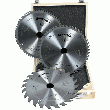 COFFRET DE 3 LAMES DE SCIE CIRCULAIRE À DENTS CARBURE.