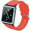 BRACELET EN SILICONE POUR IPOD NANO IWATCHZ ROUGE
