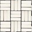 DALLES DE JARDIN CLIPSABLES BLANCHES, MOTIF ITALIEN (LOT DE 4) DALLES DE TERRASSE