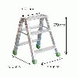 FIMM - MARCHE PIED PRO 2 MARCHES 150 KG DOUBLE ACCÈS