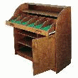 ARMOIRE À COUVERTS NOYER