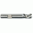 FRAISE 3 DENTS, ÉBAUCHE PROFIL HR, SÉRIE EXTRA-COURTE, QUEUE CYLINDRIQUE, COUPE AU CENTRE, HÉLICE À 36°, HSS-PM