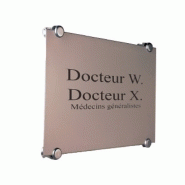 PLAQUES DE PORTE OU MURALE EN VERRE MACLAMP1 / MACLAMP4