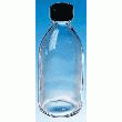 FLACONS RONDS EN VERRE AVEC GOULOT ÉTROIT À VIS BLANC 1000 ML - LELABORANTIN - 713392TS