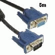 CÂBLE VGA 15 PIN MALE VERS VGA 15 PIN FEMELLEPOUR MONITEUR LCD , VIDÉOPROJECTEUR - LONGUEUR 5M