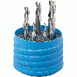 JEU DE 7 FRAISES 3 DENTS, SĂRIE NORMALE, QUEUE CYLINDRIQUE, COUPE AU CENTRE, HĂLICE Ă 30°, HSSCO8 JEU DE 7 FRAISES 3 DENTS, SĂRIE NORMALE, QUEUE CYLINDRIQUE, COUPE AU CENTRE, HĂLICE Ă 30°, HSSCO8