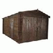 GARAGE ÉPERVIER EN ÉPICÉA TRAITÉ 14,92 M² - 34 MM GARAGE BOIS