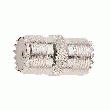 ADAPTATEUR DROIT UHF PLAQUÉ ARGENT