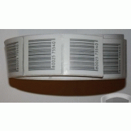 ETIQUETTE ANTIVOL FAUX CODE BARRE 30X30 EN ROULEAU DE 1000