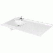 CREAZUR - PLAN SIMPLE VASQUE (GAUCHE) 124CM RESIPLAN