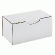 BOÎTE POSTALE KRAFT BLANC SIMPLE CANNELURE H 10 X L 10 X P 20 CM -
