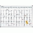 TABLEAU DE PLANNING FRANKEN OFFICE PLANER X-TRA LINE CALENDRIER ANNUEL/VO-12 60 X 90 CM