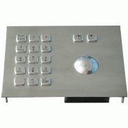 TRACKBALL INOX ANTI-VANDALE AVEC PAVE NUMERIQUE A160TB-KP