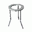 SUPPORT TRÉPIED CIRCULAIRE DIAMÈTRE 125 MM HAUTEUR 200 MM.