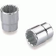 SAM OUTILLAGE-DOUILLE 12 PANS FINITION CHROMÉE POLIE