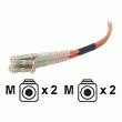CÂBLE DE RACCORDEMENT FIBRE DUPLEX LC / LC MULTIMODE 62,5/125 ΜM, LONGUEUR 1 MÈTRE