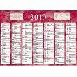 CALENDRIER ANNUEL - CALENDRIERS BOUCHUT GRANDRÉMY - COLORIS ASSORTIS - 6 MOIS RECTO/VERSO - 13 5 X 17 5 CM