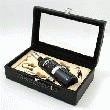 VIN ROUGE CLASS WINE COFFRET DESIGN NOIR VIN ET ACCESOIRES SOMMELIER