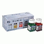 BOÎTE DE 10 FLACONS 50 ML COULEURS ASSORTIES