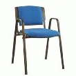 CHAISE EN MéTAL EMPILABLE CORA SIGMA PIéTEMENT NOIR