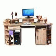 BUREAU D'ANGLE INFORMATIQUE - SUPER JUMBO - CHÊNE