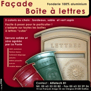 FAÇADES DE BOÎTES AUX LETTRES