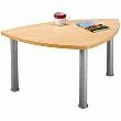 table basse berlingot hêtre pieds alu 90x56
